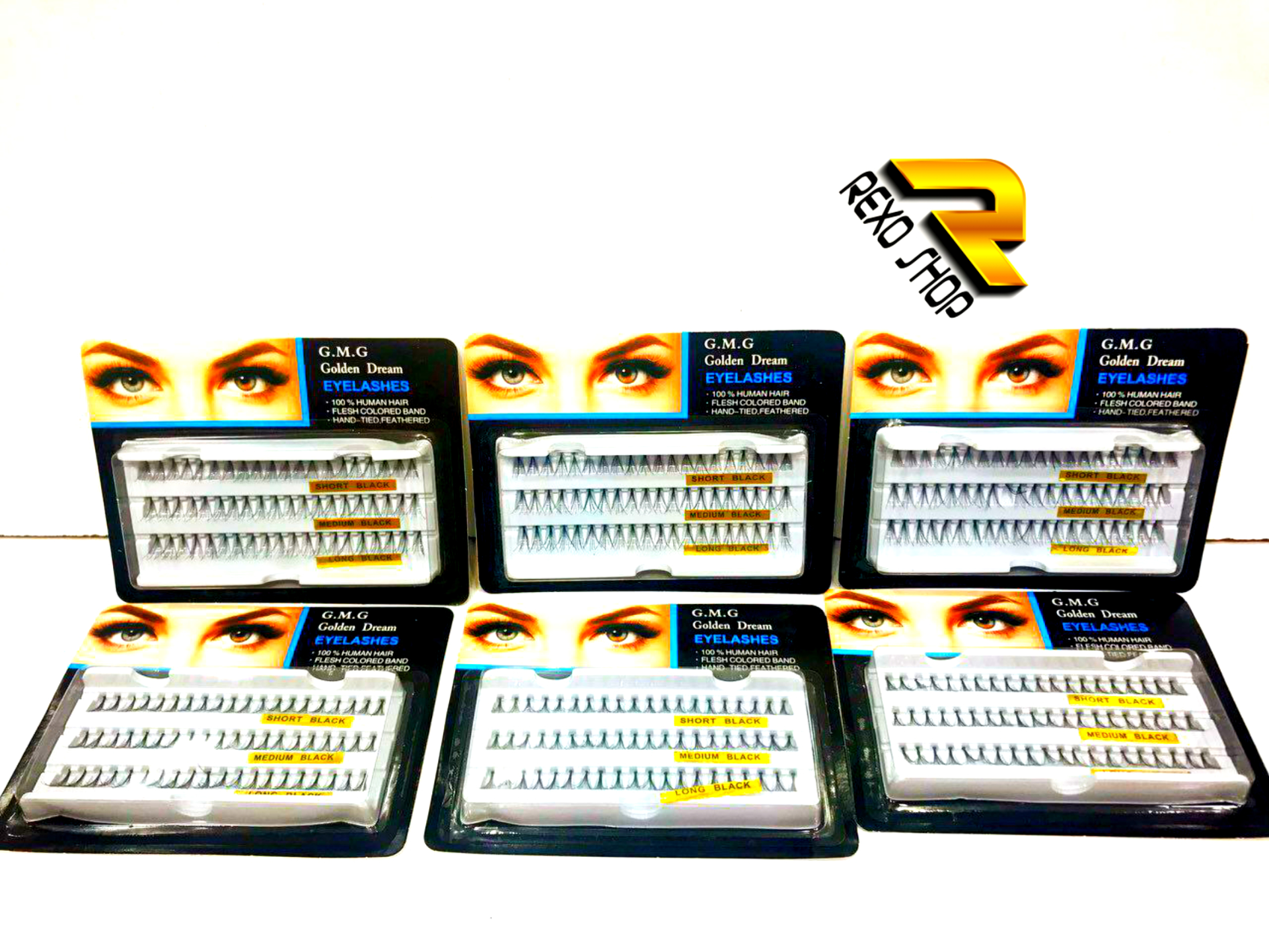  مژه مصنوعی Golden Dream در سه سایز مختلف یکی از بهترین ابزار آرایش چشم است که با قیمتی ارزان در رکسوشاپ موجود است 